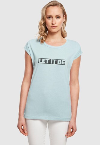 Merchcode T-Shirt 'Beatles -  Let it be' in Blau: predná strana