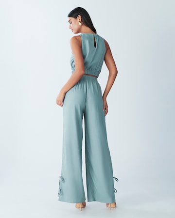 BWLDR Wide leg Trousers 'Laila' in Blue: back
