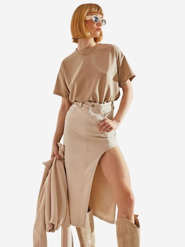 Jupe 'Röcke' Bianco Lucci en beige