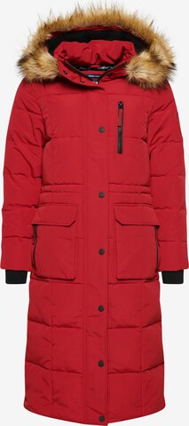 Superdry Winter Coat in Red: front