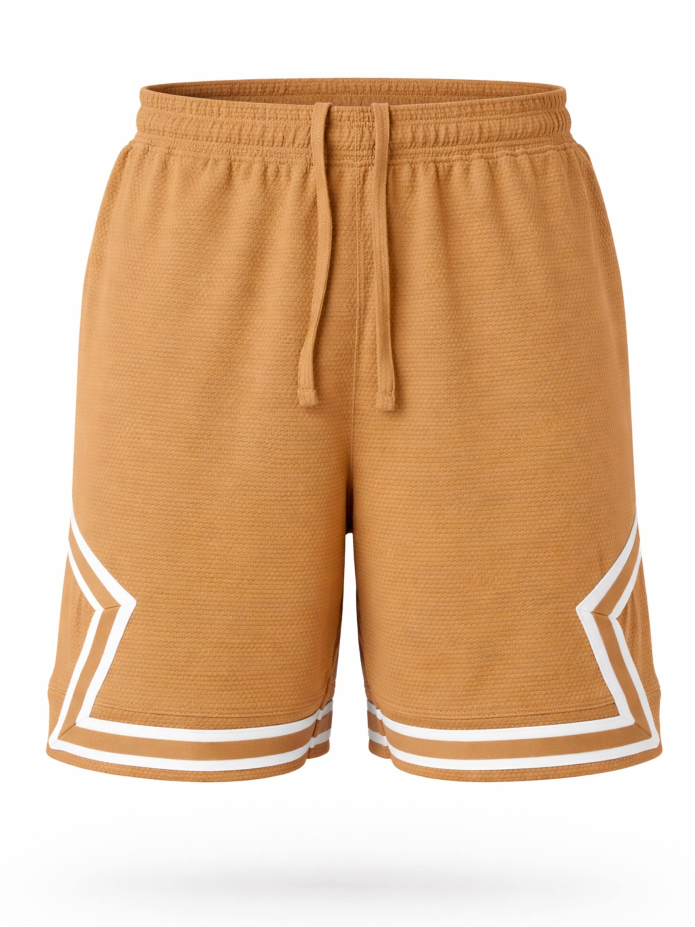PANTONECLO Boardshorts 'Pantoneclo Men’s Gym Shorts with Side Gaset' in Geel: voorkant