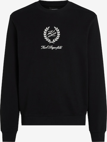 Karl LagerfeldSweater majica - crna boja: prednji dio