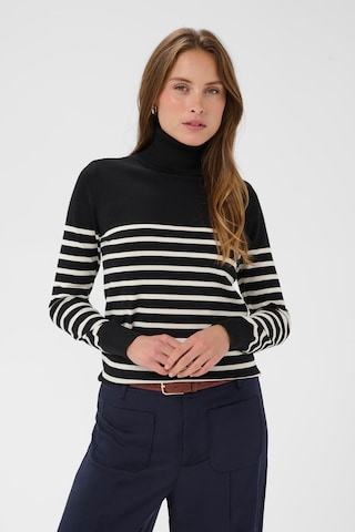 SAINT TROPEZ Trui 'MilaSZ' in Zwart: voorkant