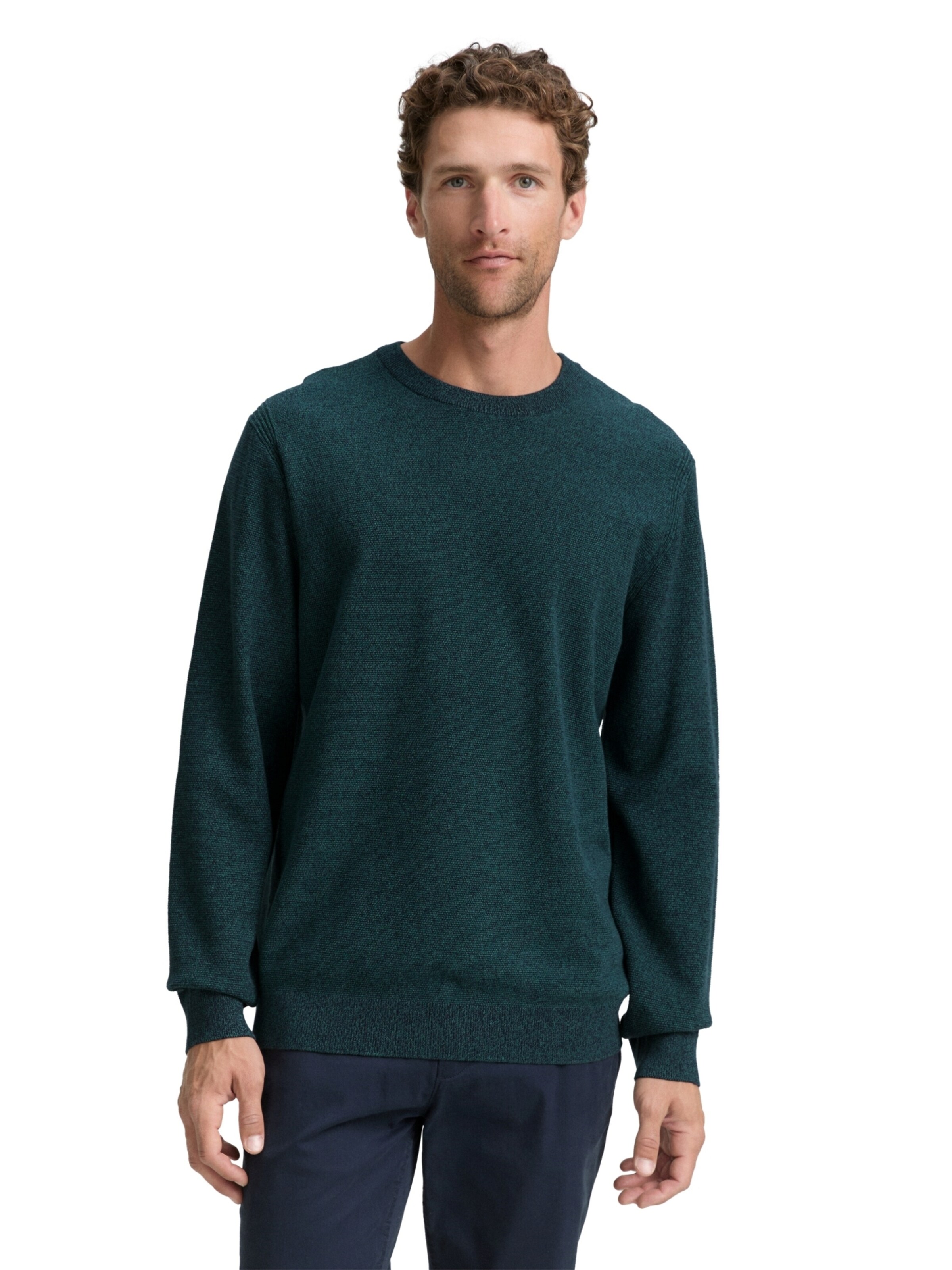 Pull-over TOM TAILOR en vert : devant
