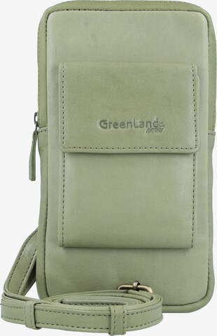 Borsa a tracolla di Greenland Nature in verde: frontale