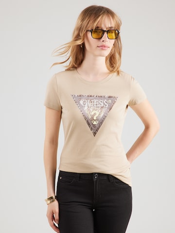 GUESS Shirt in Beige: front