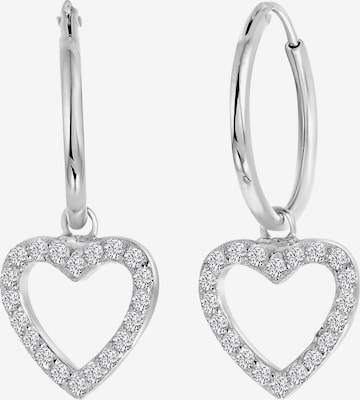 Lucardi Earrings in Silver: front