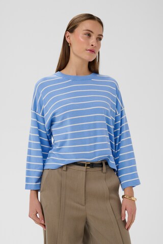 Pull-over 'SLSpina' SOAKED IN LUXURY en bleu : devant