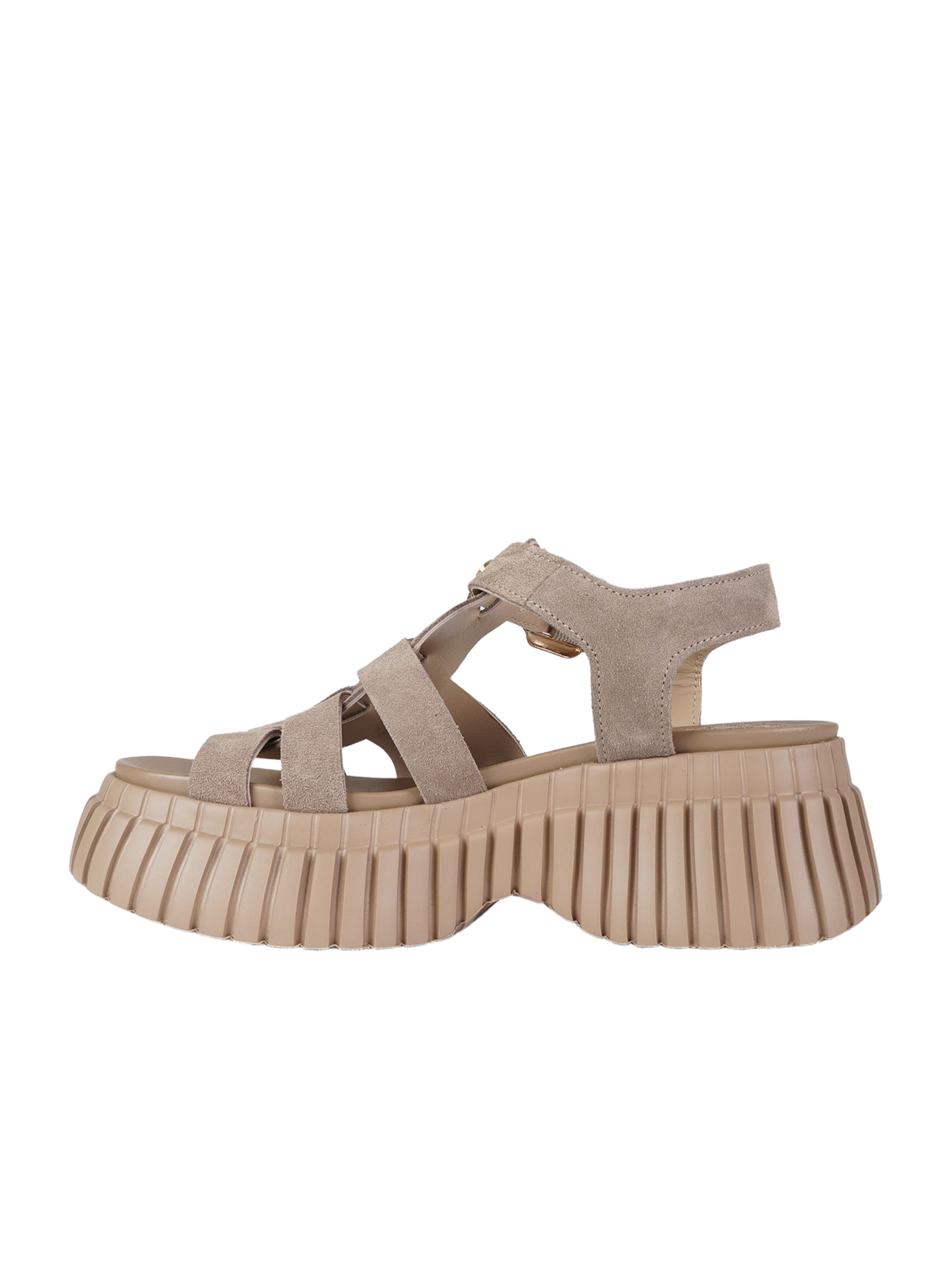 EXE Sandaal in Beige: voorkant