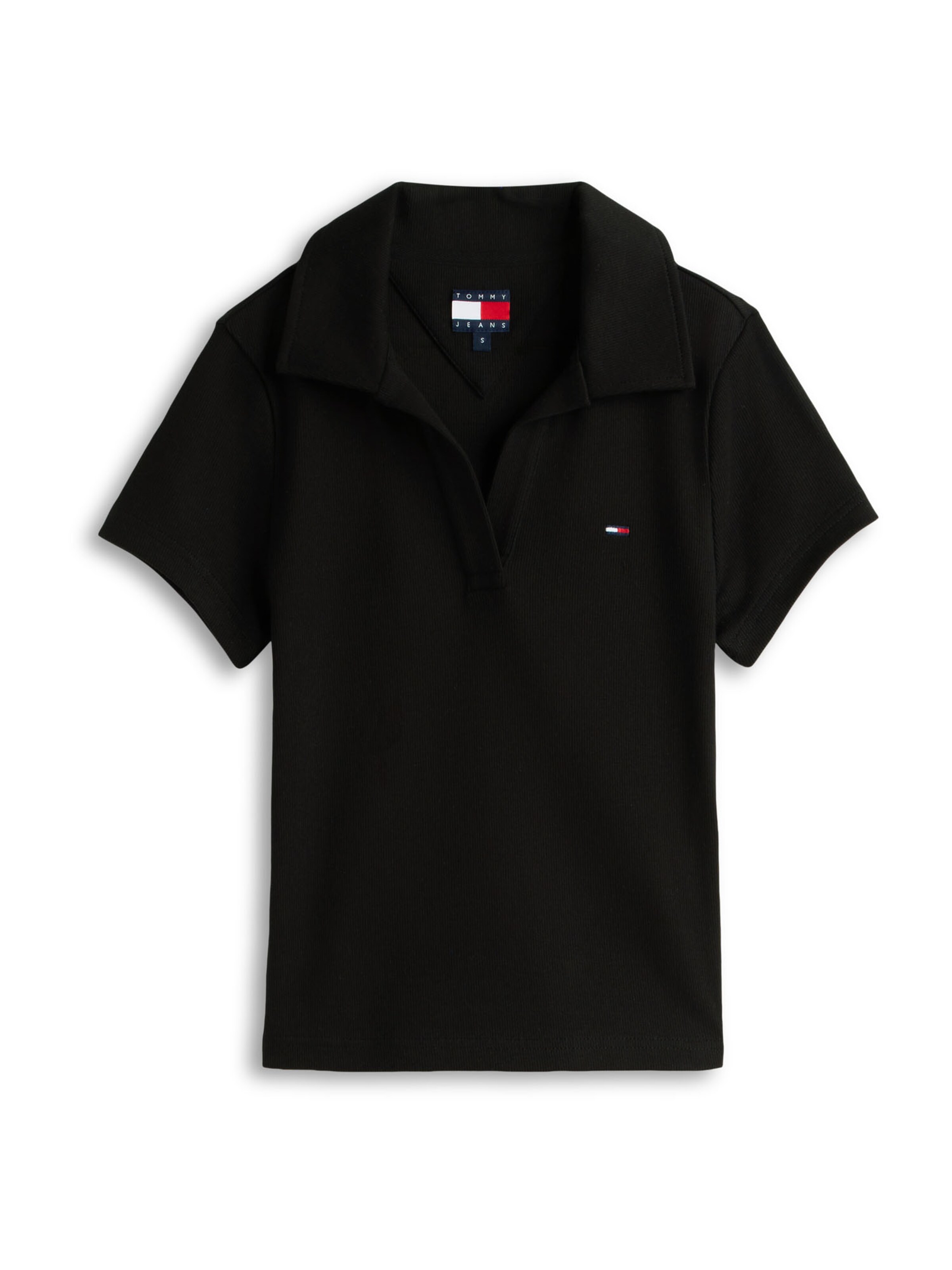melns Tommy Jeans T-Krekls: no priekšpuses