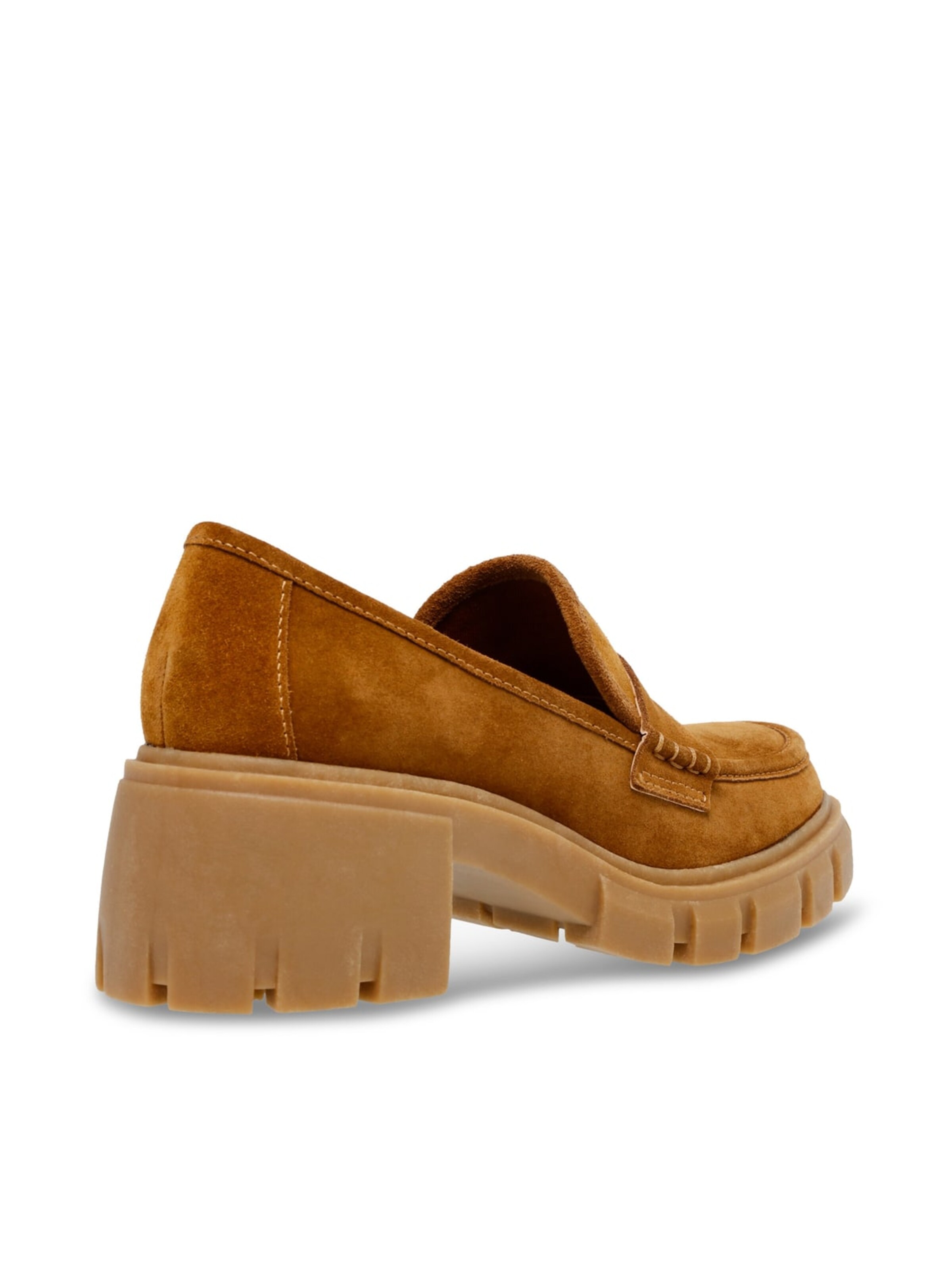 STEVE MADDEN Mokasyny 'Womens Humphrey Cognac Sue Loafer Shoes' w kolorze brązowy