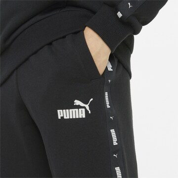 PUMA Tapered Sporthose in Schwarz