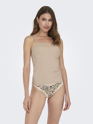 Maillot de corps ONLY en beige : devant