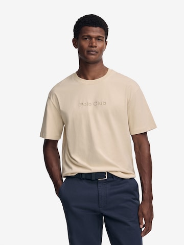 Polo Club T-Shirt in Beige: Vorderseite