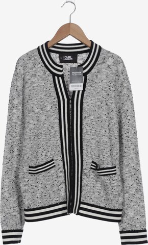 Karl Lagerfeld Strickjacke M in Grau: predná strana