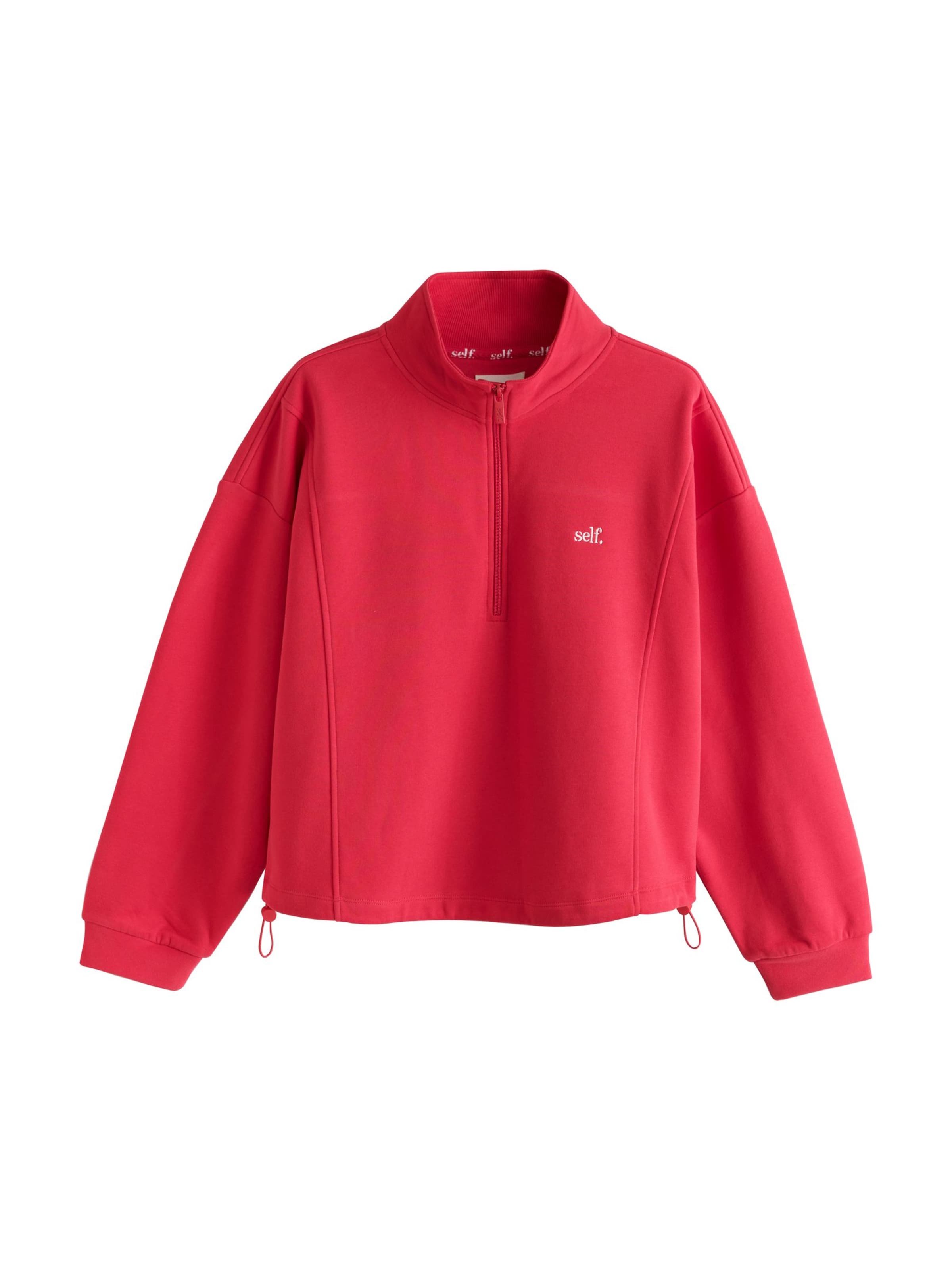 Sweat-shirt self. en rouge : devant