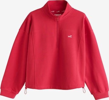 Sweat-shirt self. en rouge : devant