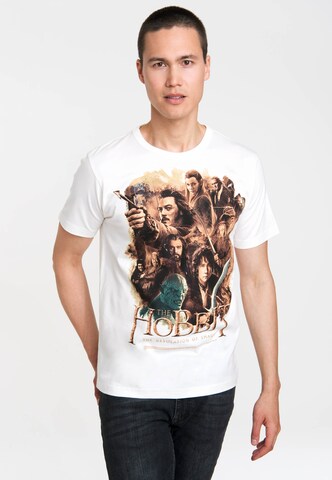 LOGOSHIRT T-Shirt "The Hobbit - The Desolation of Smaug" in Weiß: Vorderseite