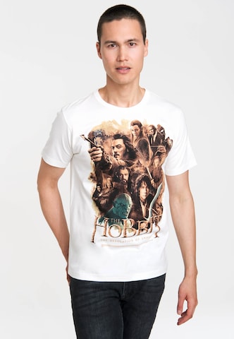 LOGOSHIRT T-Shirt "The Hobbit - The Desolation of Smaug" in Weiß: predná strana