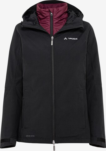 VAUDE Sportjacke 'SE W Abelia 3in1 J' in Schwarz: predná strana