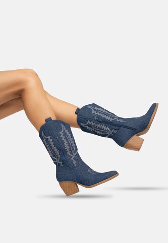Stivale da cowboy di Salinyang in blu