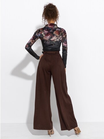 JIORO Blouse 'VINTAGE FLOWERS' in Black