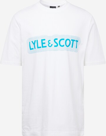 T-Shirt Lyle & Scott en blanc : devant