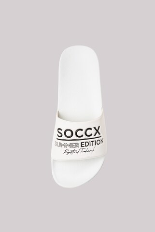 Soccx Mules in White