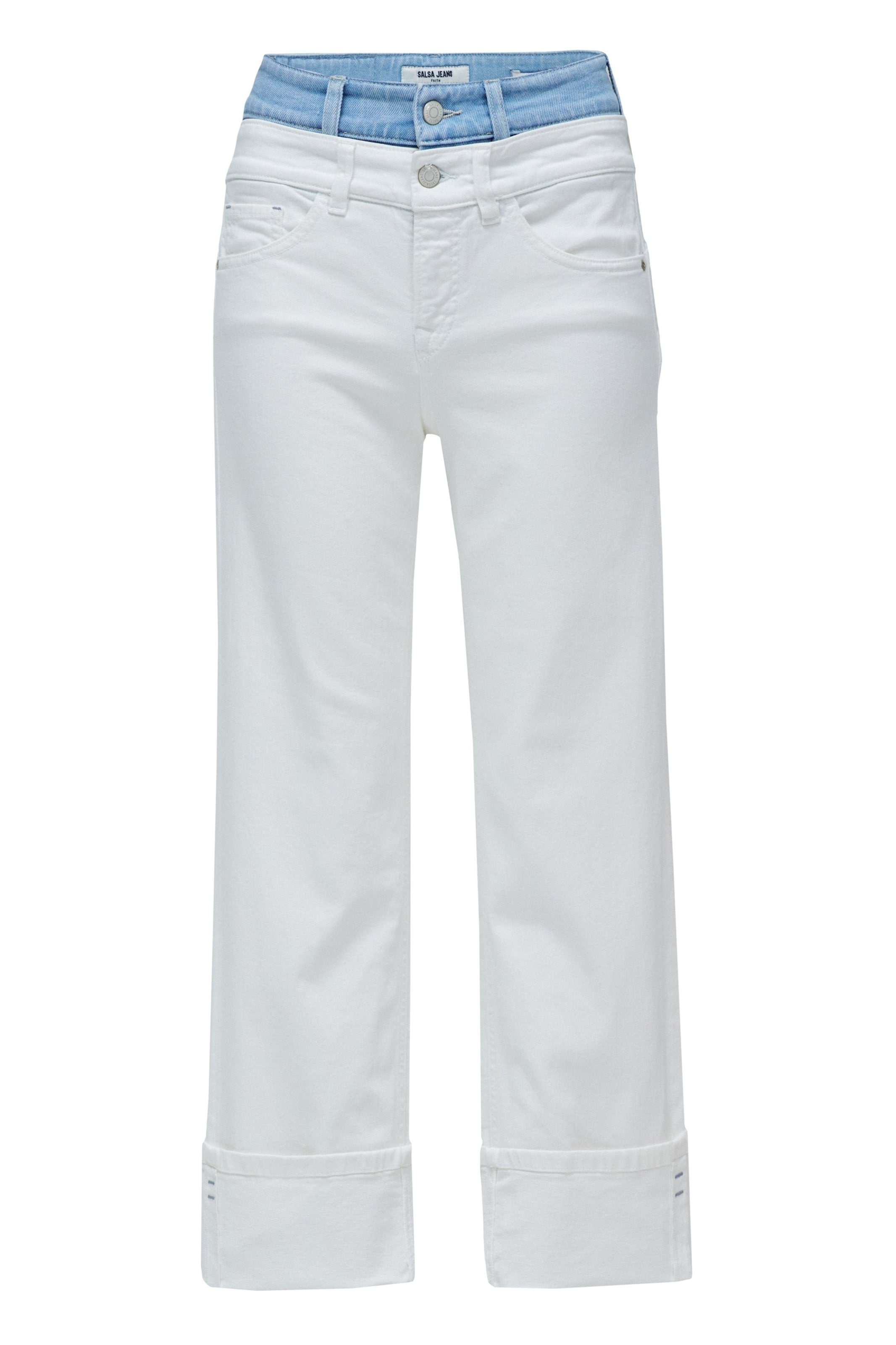 Salsa Jeans Skinny Jeans in Wit: voorkant