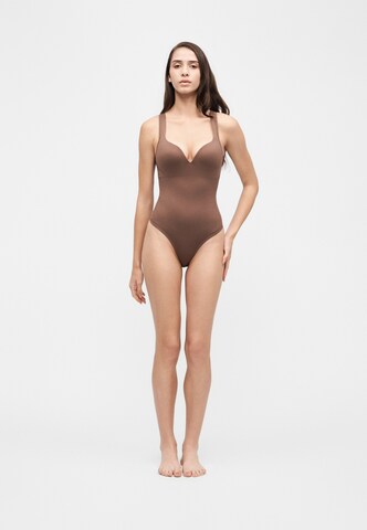Perfect Secrets Shaping bodysuit 'Perfect Heart' in Brown: front