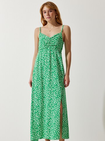 Happiness İstanbul Καλοκαιρινό φόρεμα σε πράσινο: μπροστά
