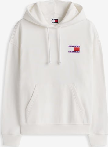 Bluză de molton de la Tommy Jeans pe alb: față