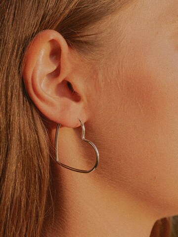 modabilé Ohrringe 'HEART' in Silber
