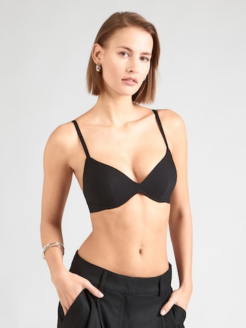 melns Tommy Hilfiger Underwear T-krekla Krūšturis: no priekšpuses