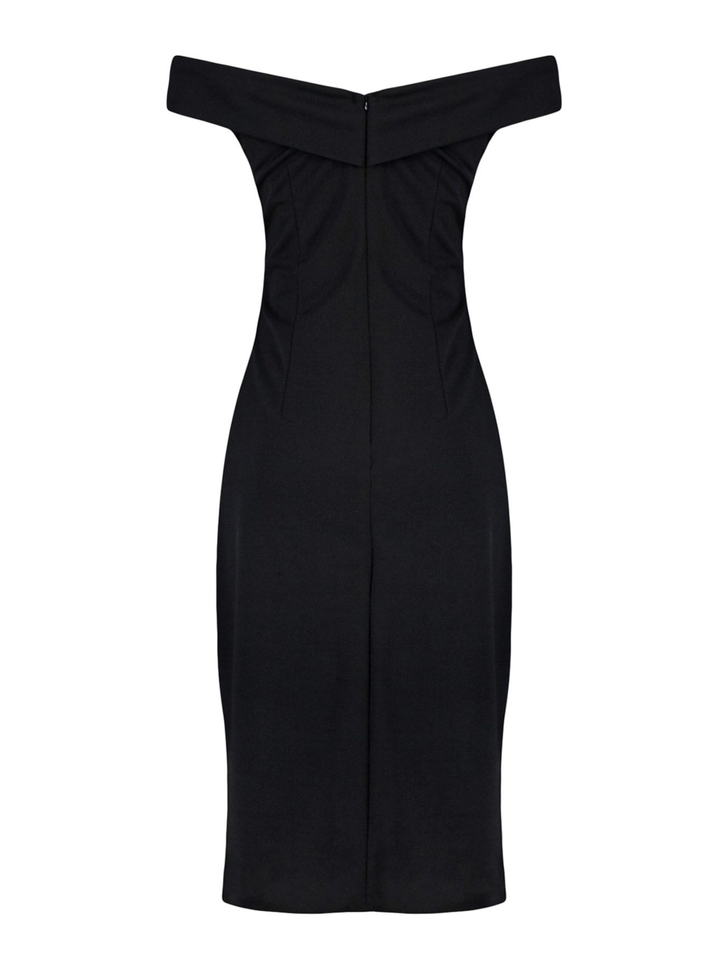 juoda Trendyol Curve Kokteilinė suknelė