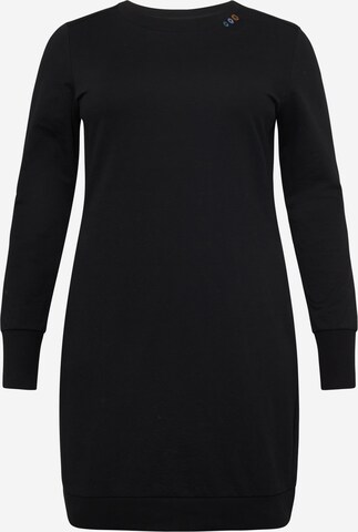 Ragwear Plus Šaty 'MENITA' – černá: přední strana