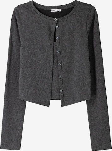 Cardigan Bershka en gris : devant