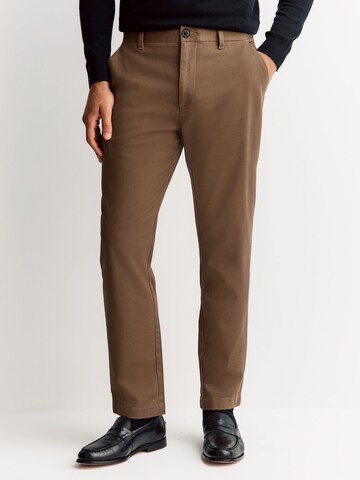 Next Slimfit Hose in Beige: Vorderseite