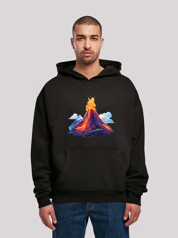 F4NT4STIC Sweatshirt 'Vulkanausbruch' in Black: front
