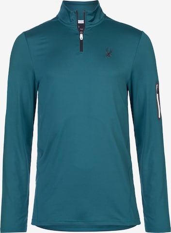 Spyder Αθλητική μπλούζα φούτερ σε πράσινο: μπροστά