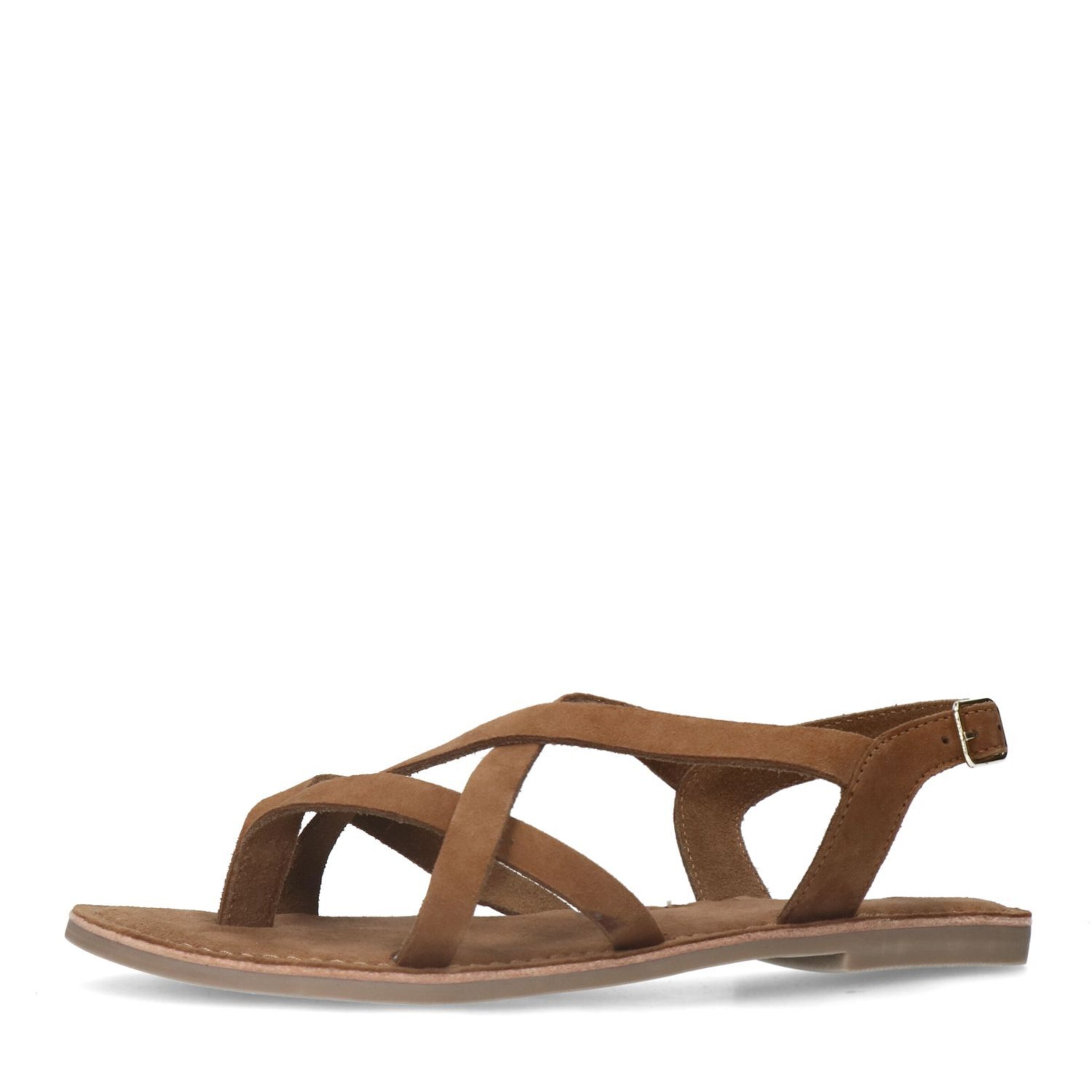 Sandales à lanières SACHA en marron : devant