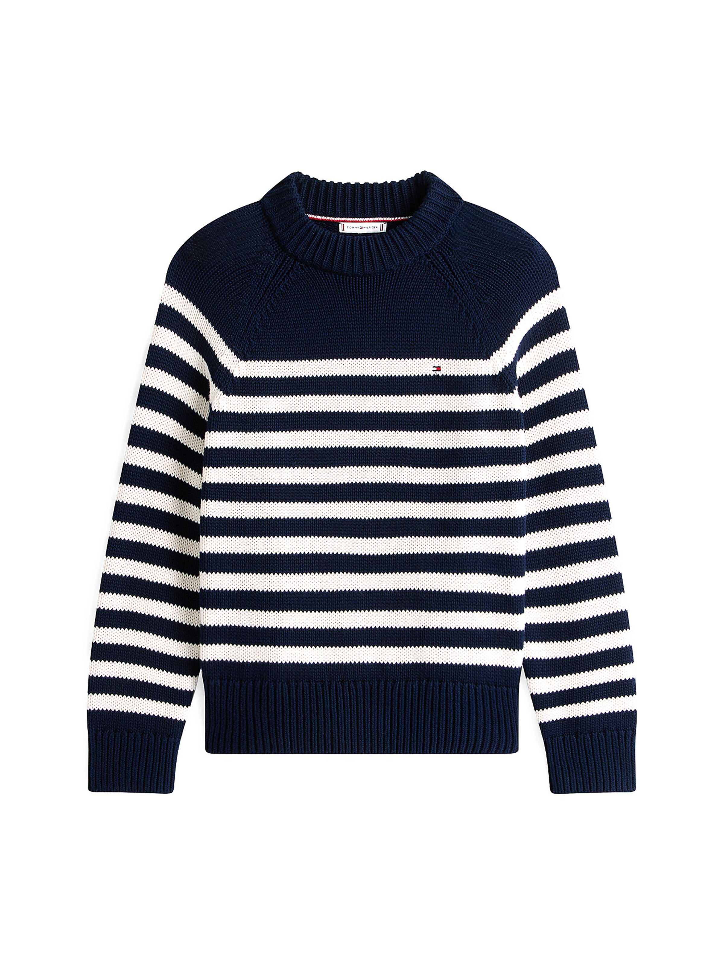 Pull-over TOMMY HILFIGER en bleu : devant