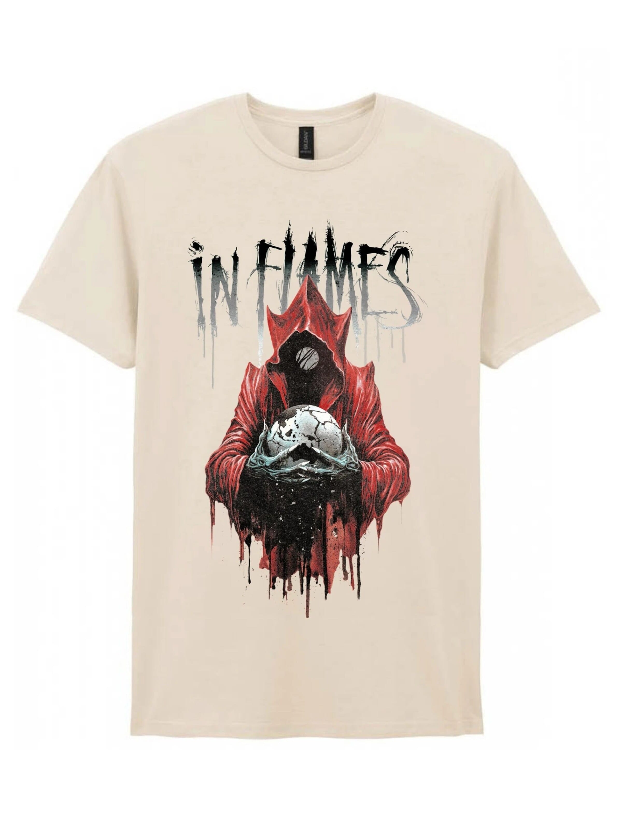 Rockshirts Shirt 'In Flames Jester Drip T-Shirt' in White: front