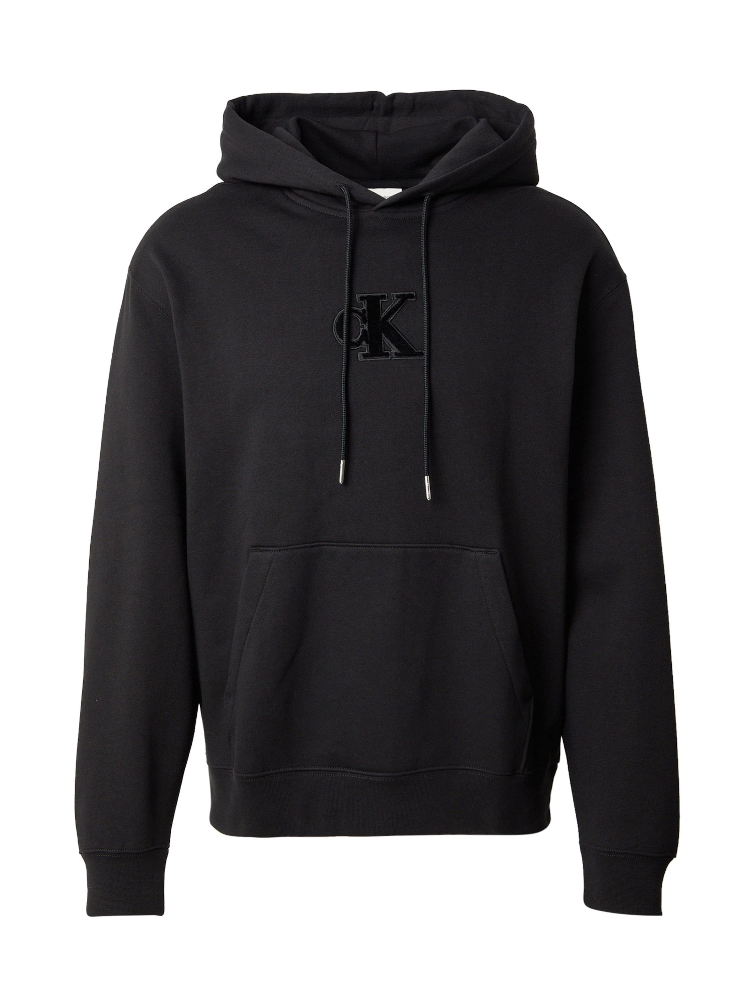Calvin Klein Jeans Μπλούζα φούτερ σε μαύρο: μπροστά