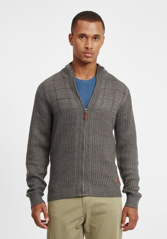 BLEND Knit Cardigan 'Oteros' in Grey: front