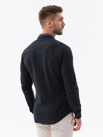 Ombre Regular fit Button Up Shirt in Black