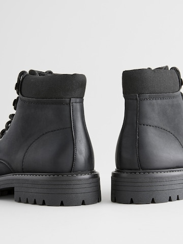 Next Lace-Up Boots in Black