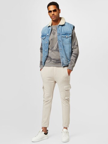 TOM TAILOR DENIM Sweatshirt in Grey