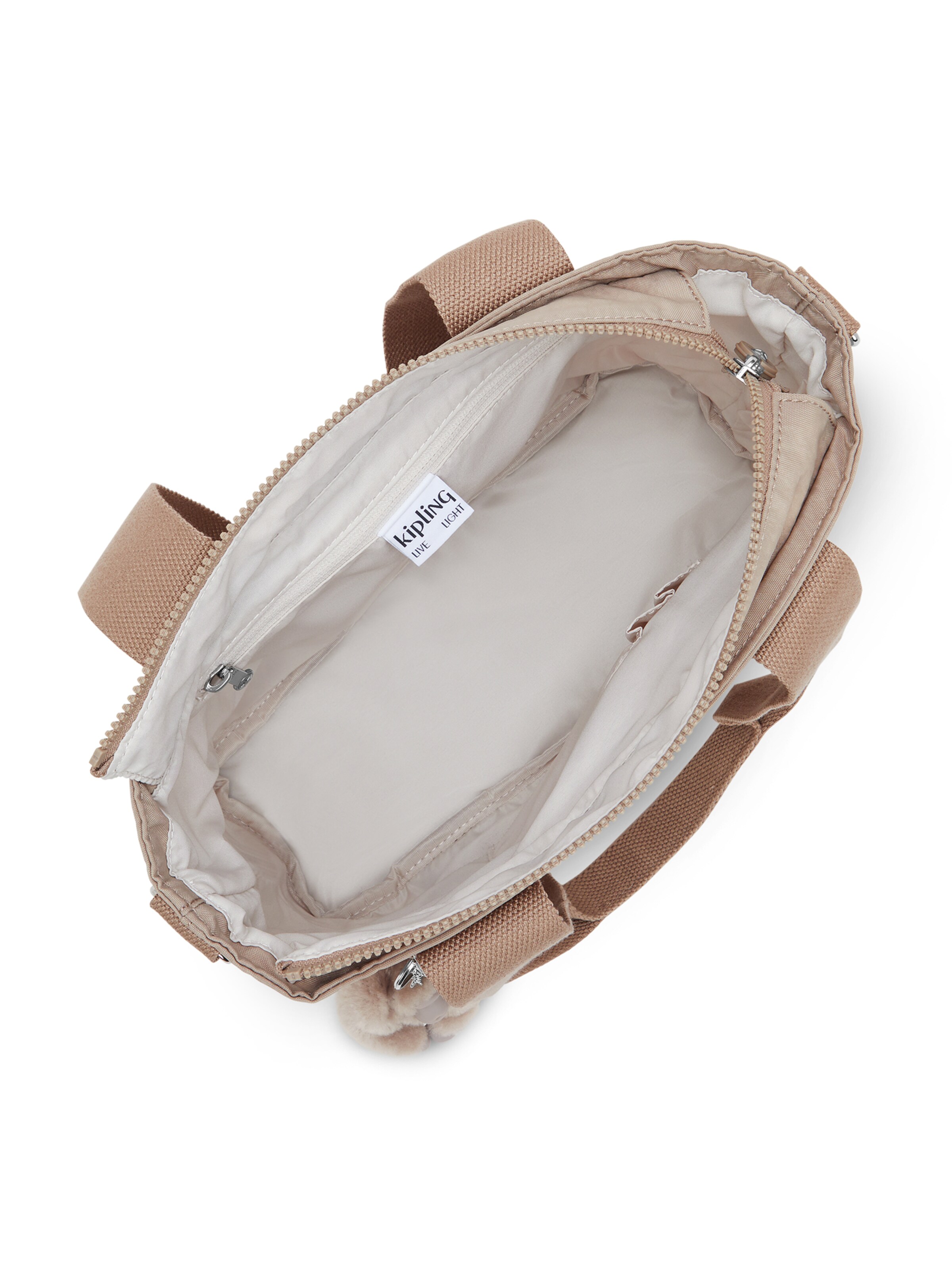 KIPLING - Bolso de mano 'Minta M Up' en beige