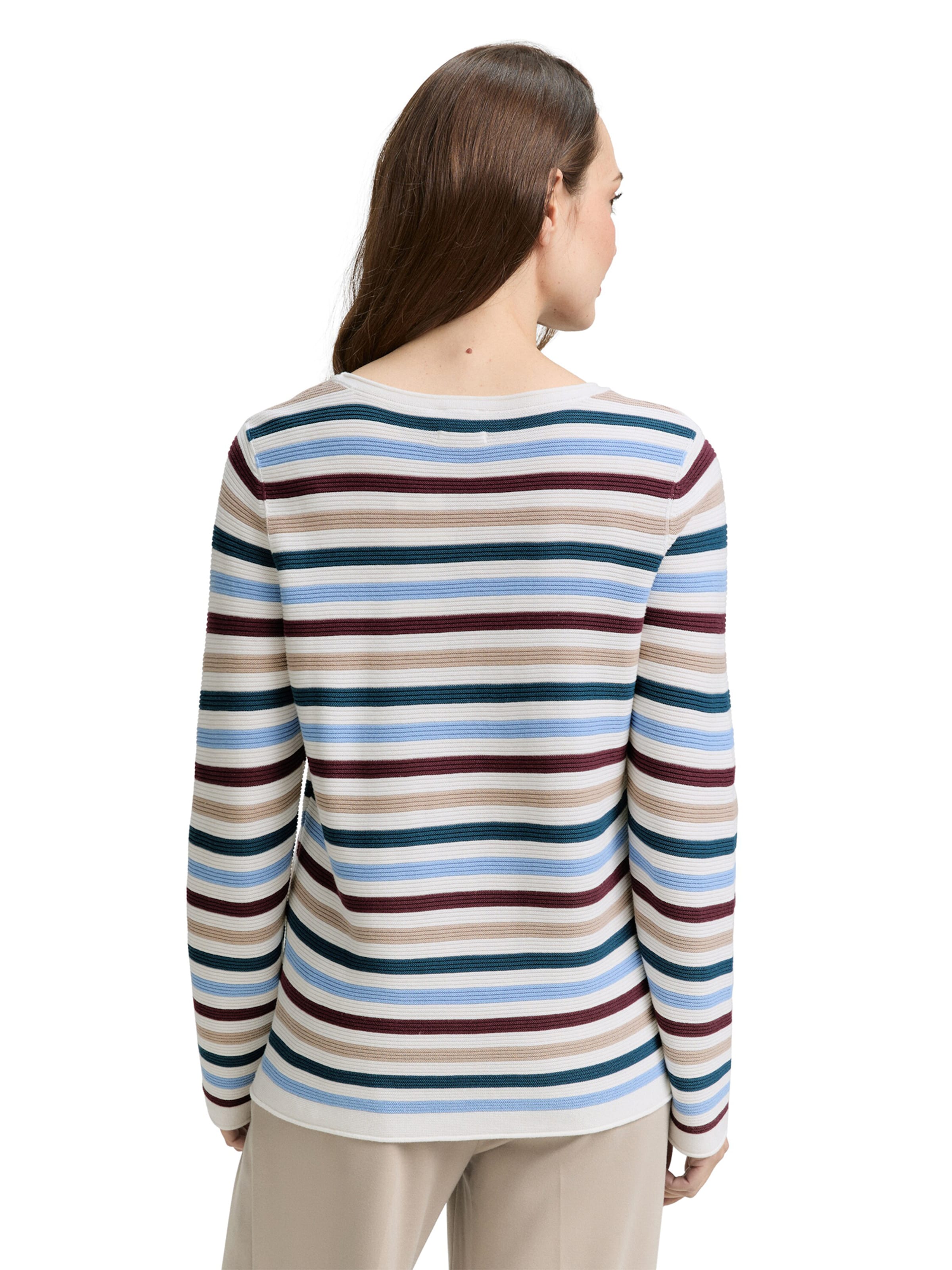 TOM TAILOR Sweater in White